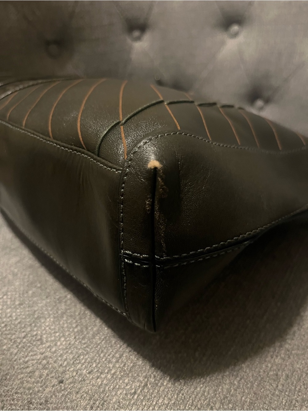 Cole Haan Huarache Leather Handbag-Vintage - Picture 11 of 11